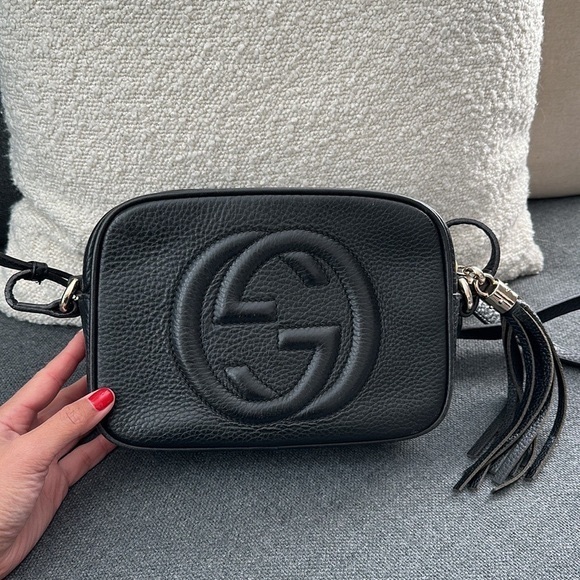 Gucci Dresses & Skirts - Gucci Black Leather Crossbody Bag